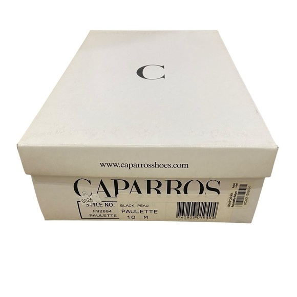 Caparros Paulette black leather sole ankle strap shoes 2.5 inch heel size 10 - Picture 13 of 13